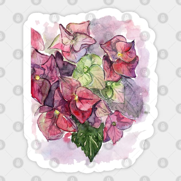 Hydrangea Sticker by feafox92